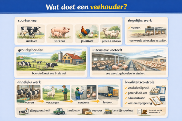 Alles over het beroep veehouder Wat doet een veehouder